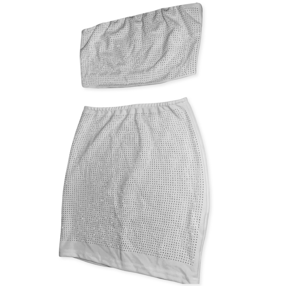 Studded Two piece set skirt set